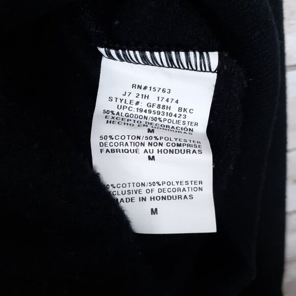 Champion Mens Sweatshirt M Logo Black Fleece 245 - Picture 4 of 5